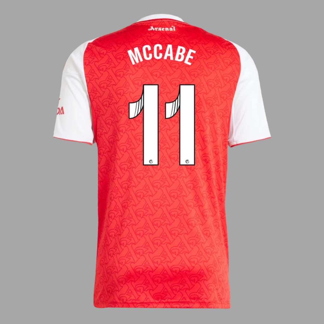 Arsenal 2025/26 Home Straight Fit Stadium Jersey McCABE 11