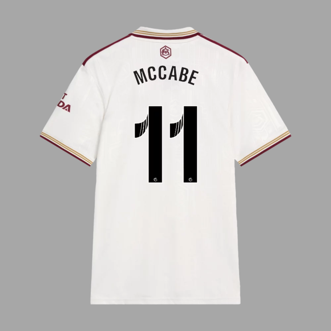 Arsenal 2025/26 Straight Fit Third Stadium Jersey McCABE 11