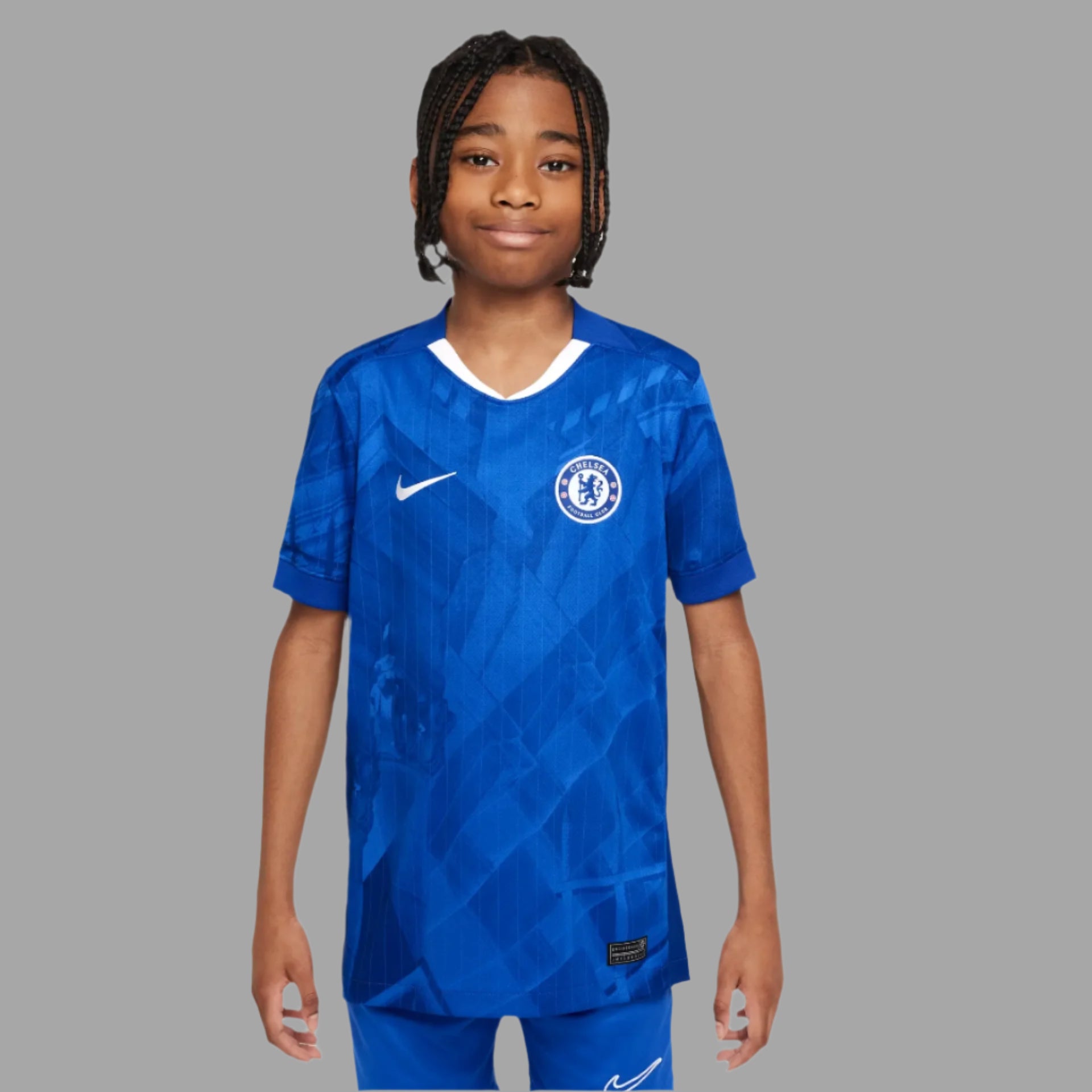 Chelsea FC 2025/26 Stadium Home Big Kids' Nike Dri-FIT Soccer Replica Jersey