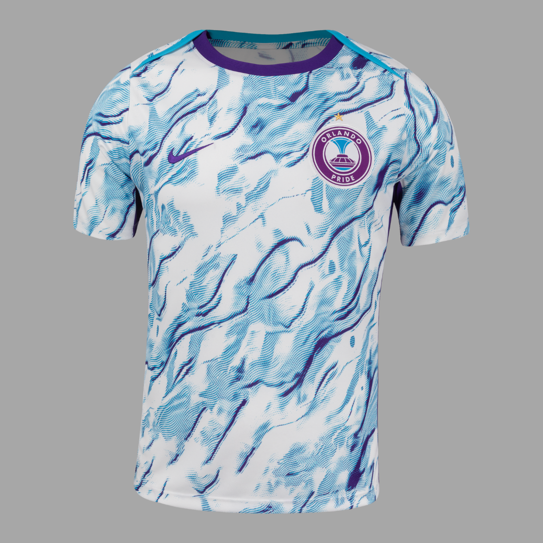 Orlando Pride Pre-Match 2025 Straight Fit Nike Stadium Shirt