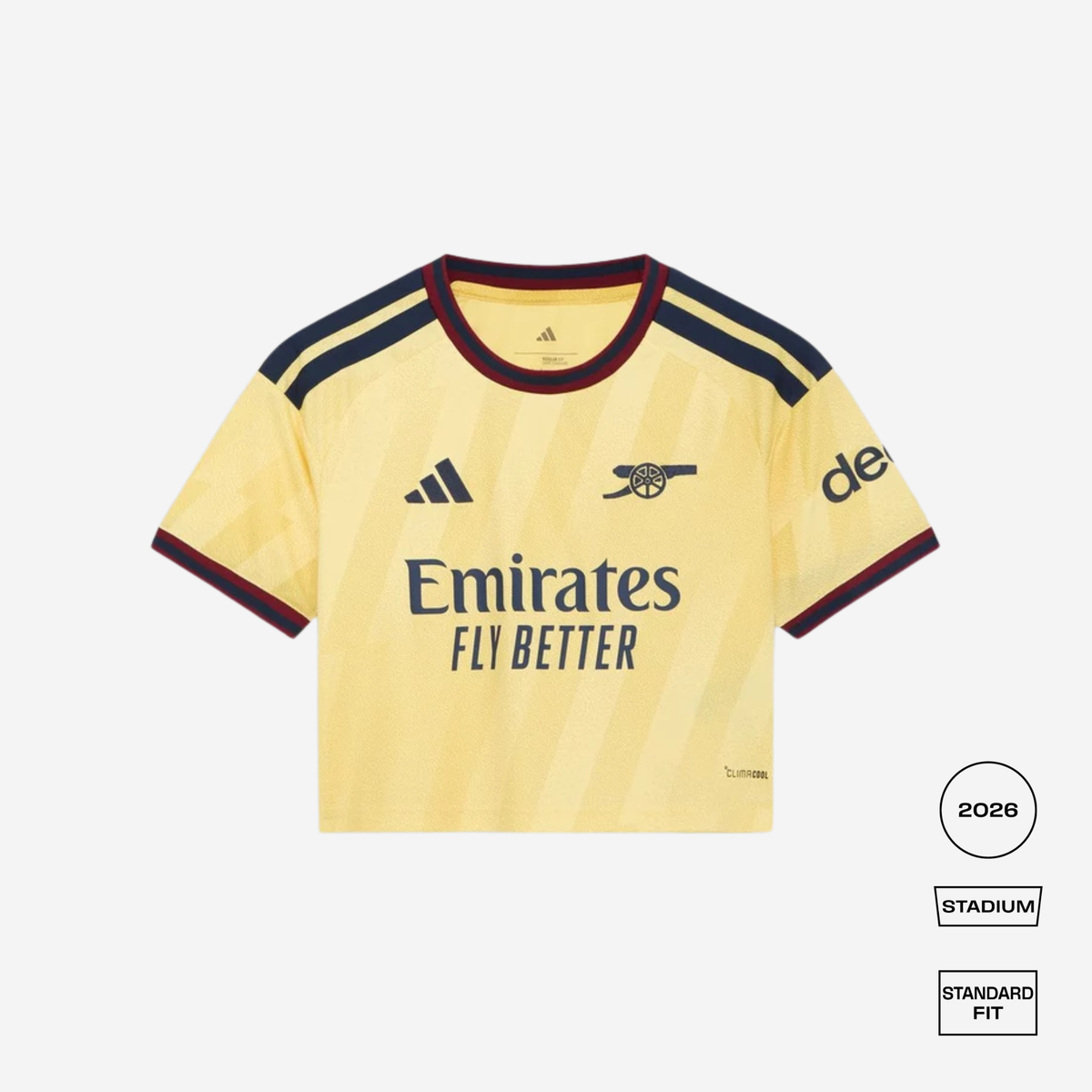 Arsenal 2026/27 Third Cropped Shirt - adidas