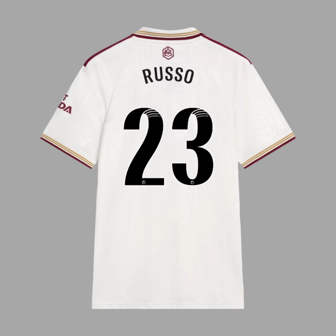 Arsenal 2025/26 Straight Fit Third Stadium Jersey RUSSO 23