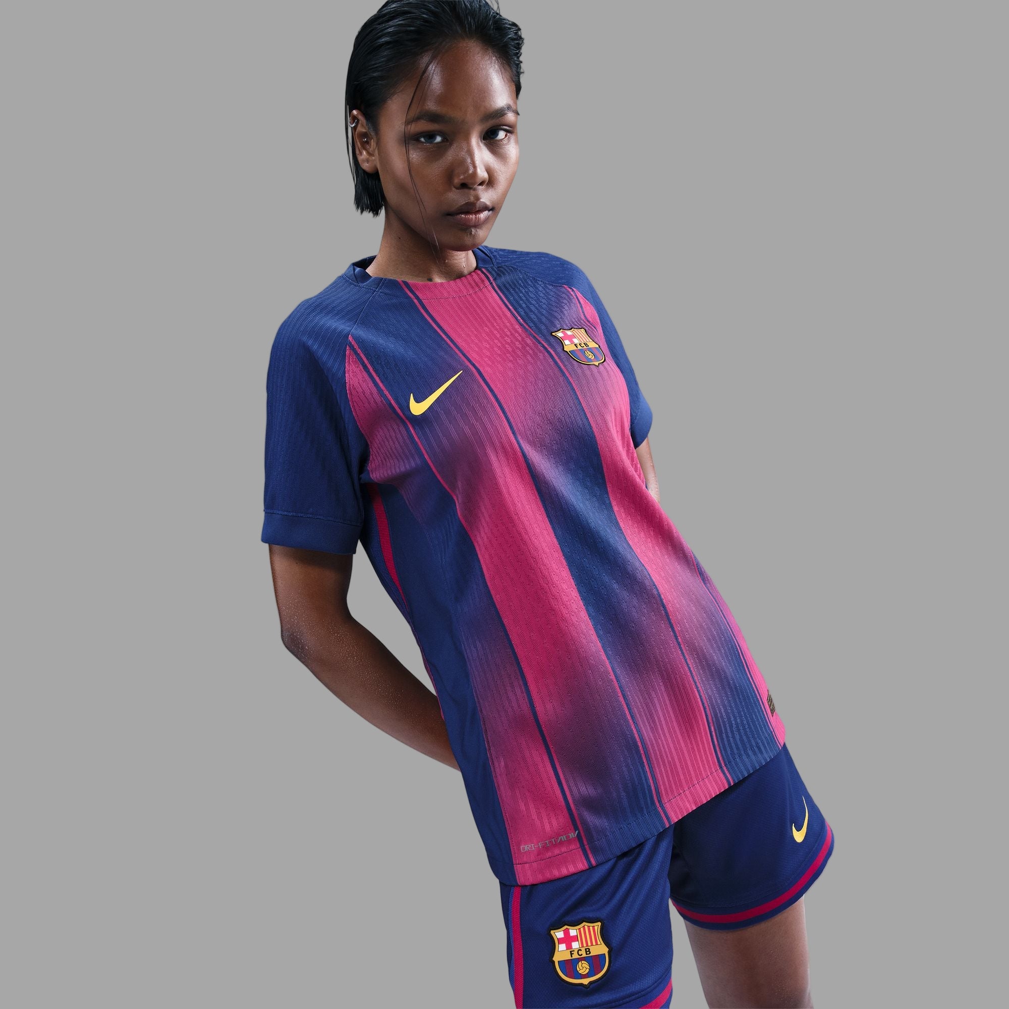 FC Barcelona 2025/26 Match Home Curved Soccer Jersey
