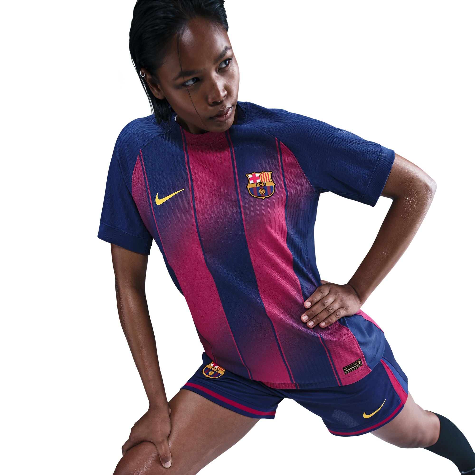 FC Barcelona 2025/26 Match Home Curved Soccer Jersey