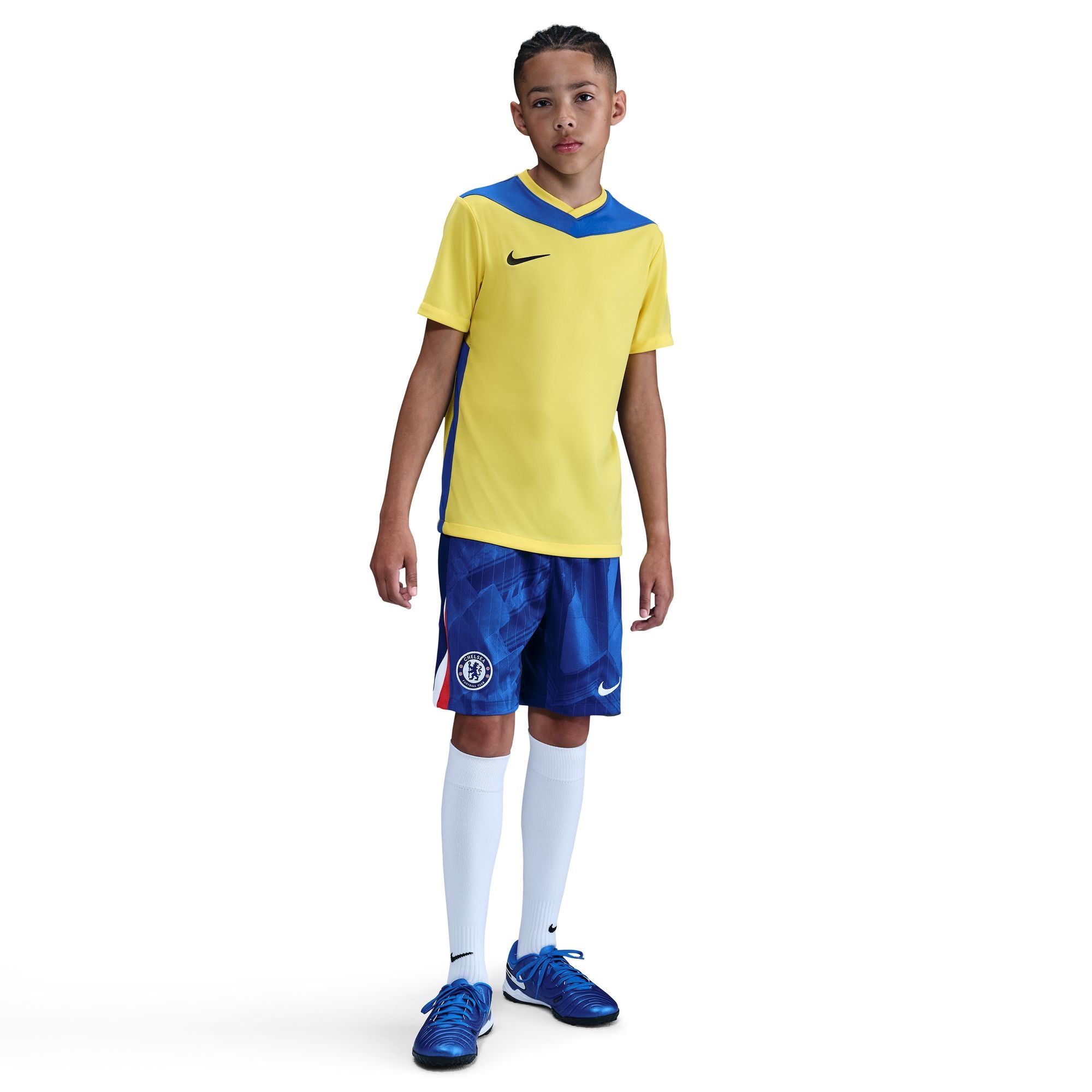 KIDS Chelsea FC 2025/26 Stadium Home Nike Dri-FIT Soccer Replica Short
