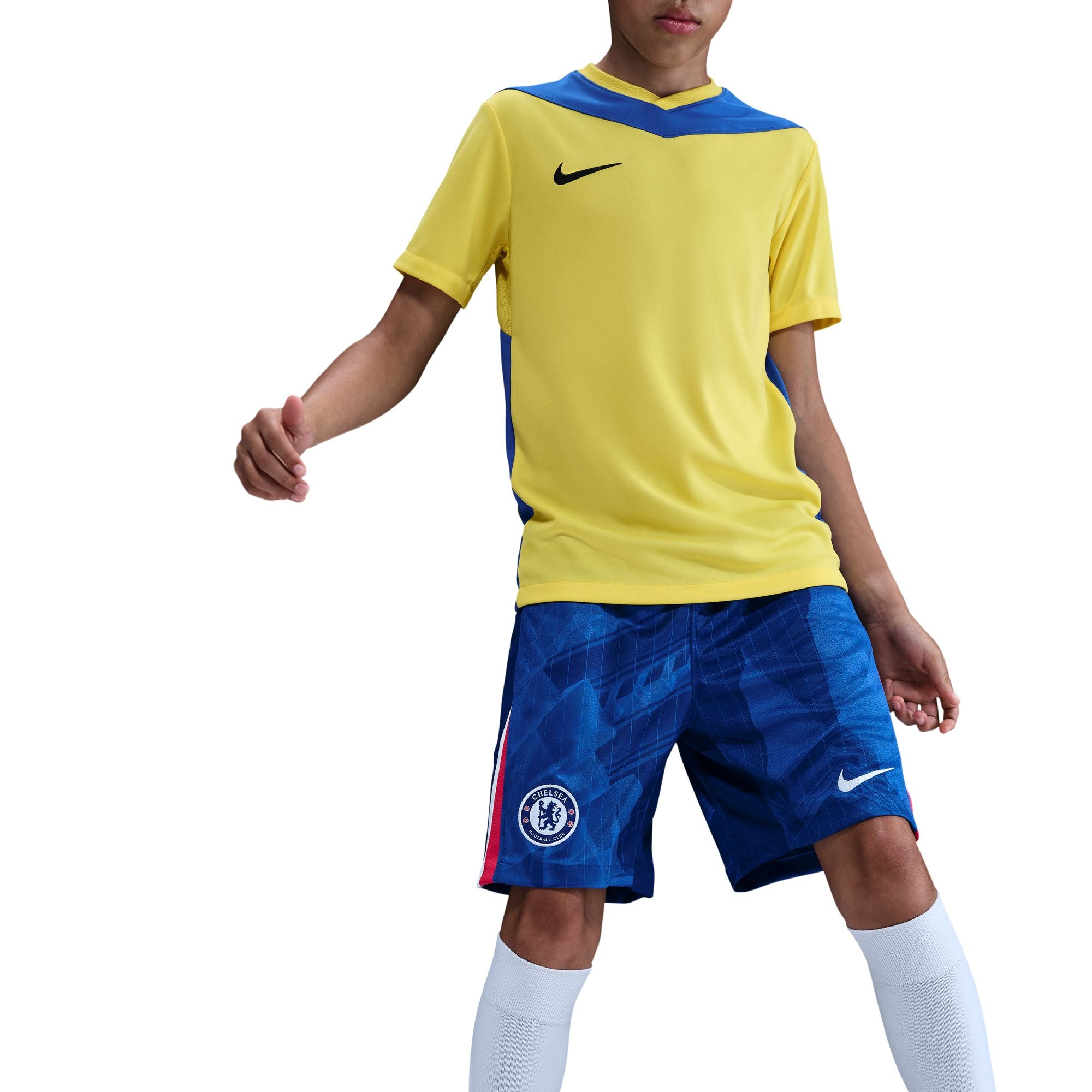 KIDS Chelsea FC 2025/26 Stadium Home Nike Dri-FIT Soccer Replica Short