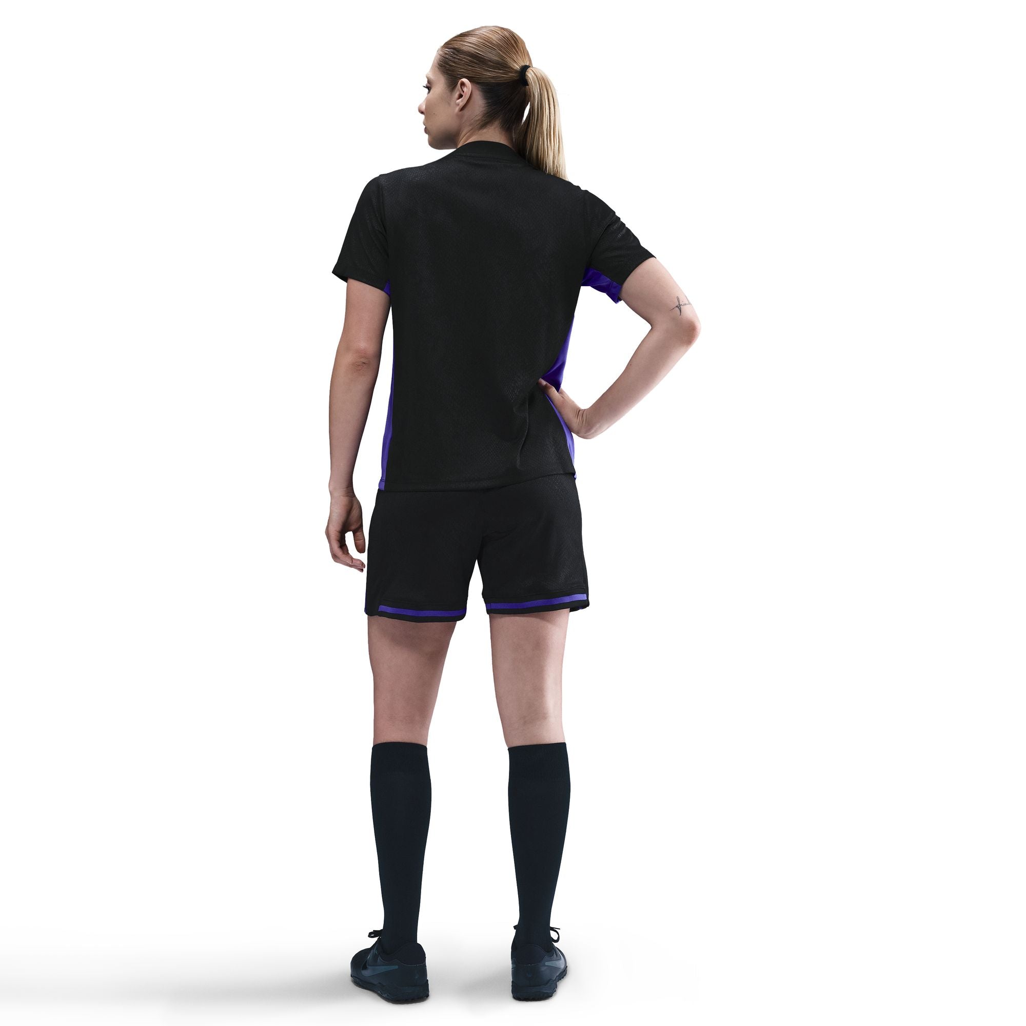 Kobe Bryant FC Barcelona Academy Pro Away Curved Kobe Dri-FIT Soccer Pre-Game Short-Sleeve Top