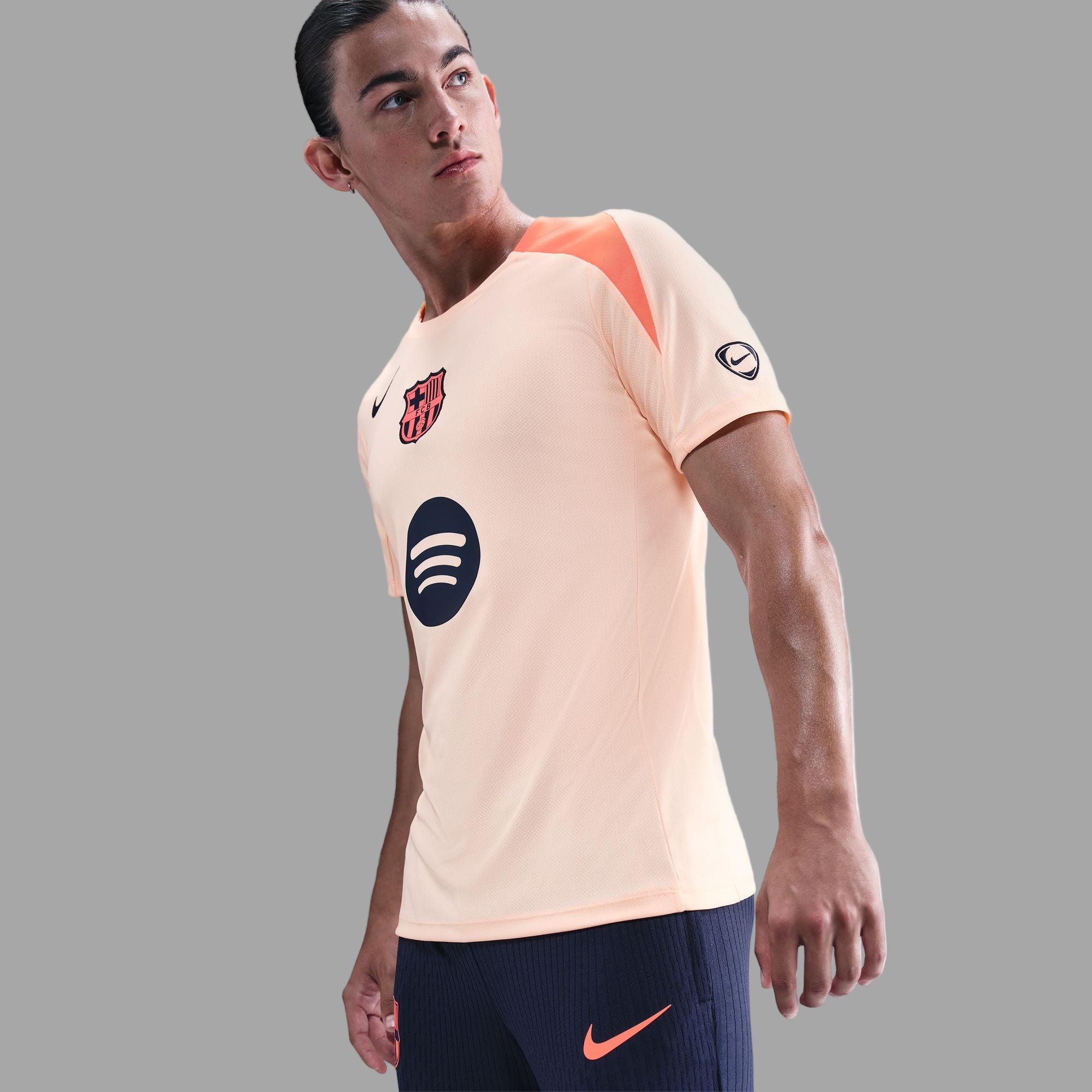 FC Barcelona Strike Third Straight Nike Dri-FIT Total 90 Soccer Knit Top