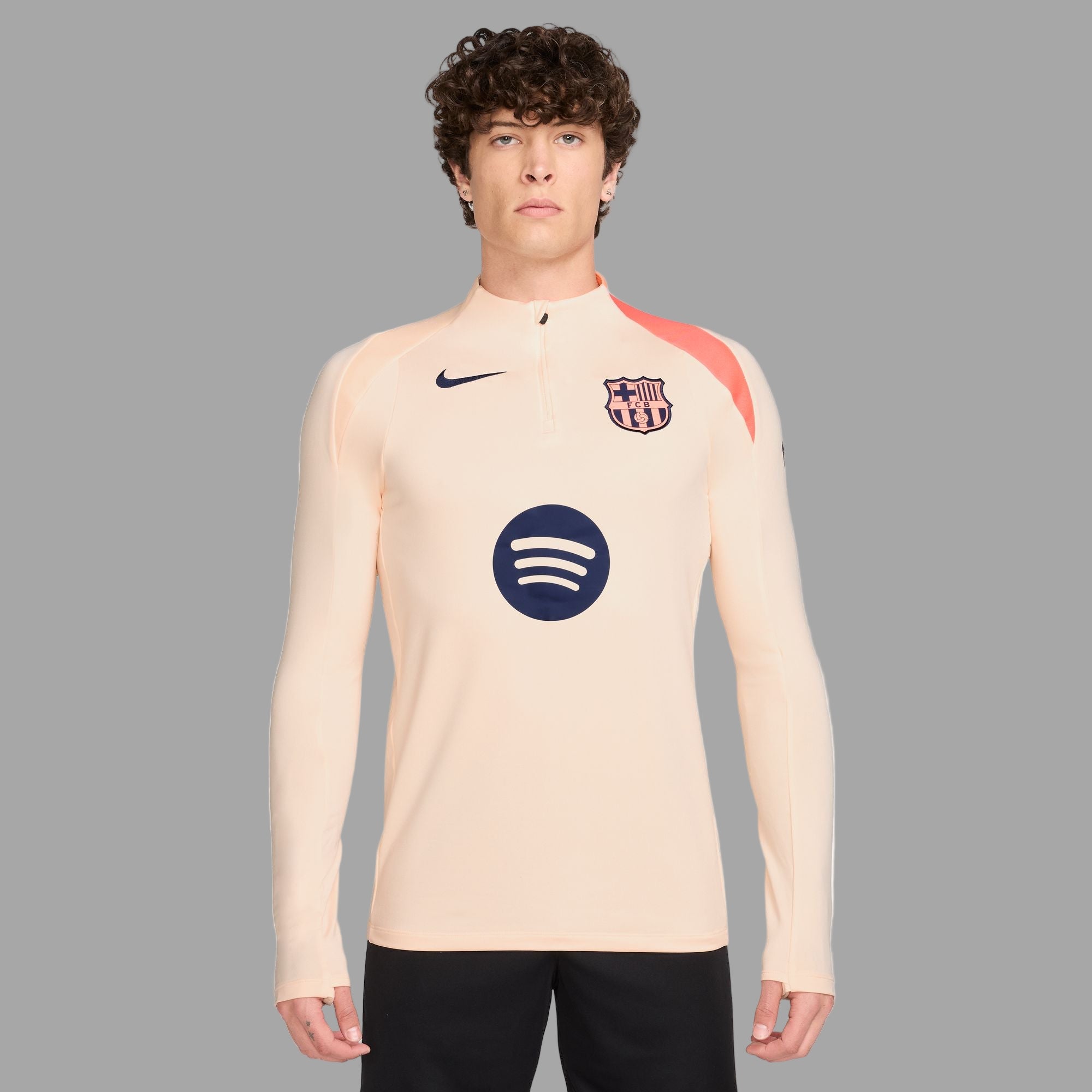 FC Barcelona Strike Third Straight Fit Nike Dri-FIT Total 90 Soccer Knit Drill Top