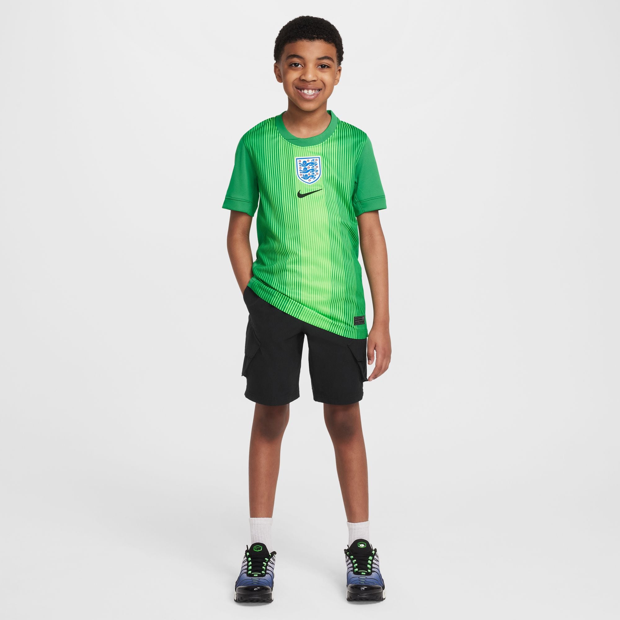 England Stadium Goalkeeper Big Kids' Short-Sleeve Jersey