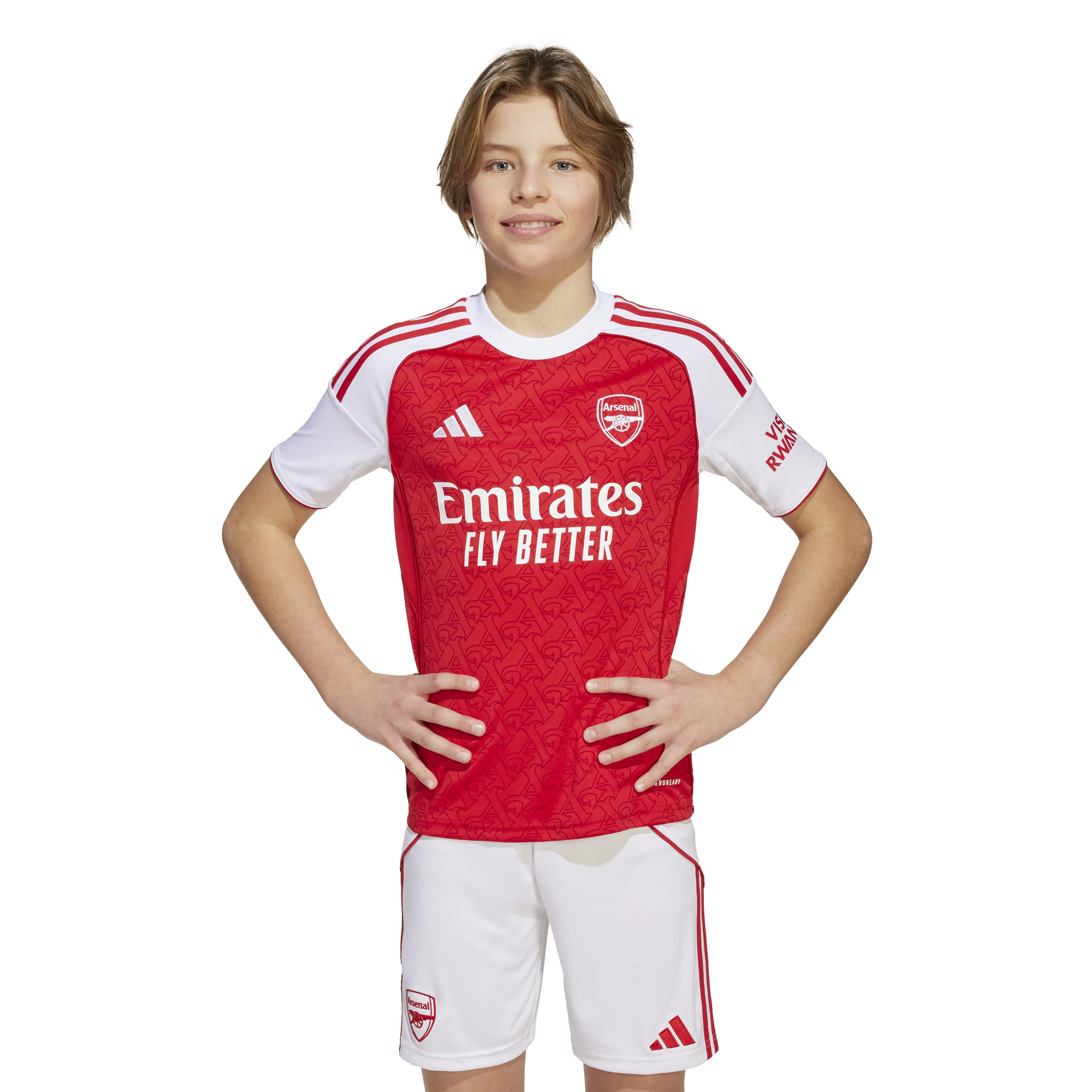KIDS Full Kit Arsenal 2025/26 Home Jersey and Shorts