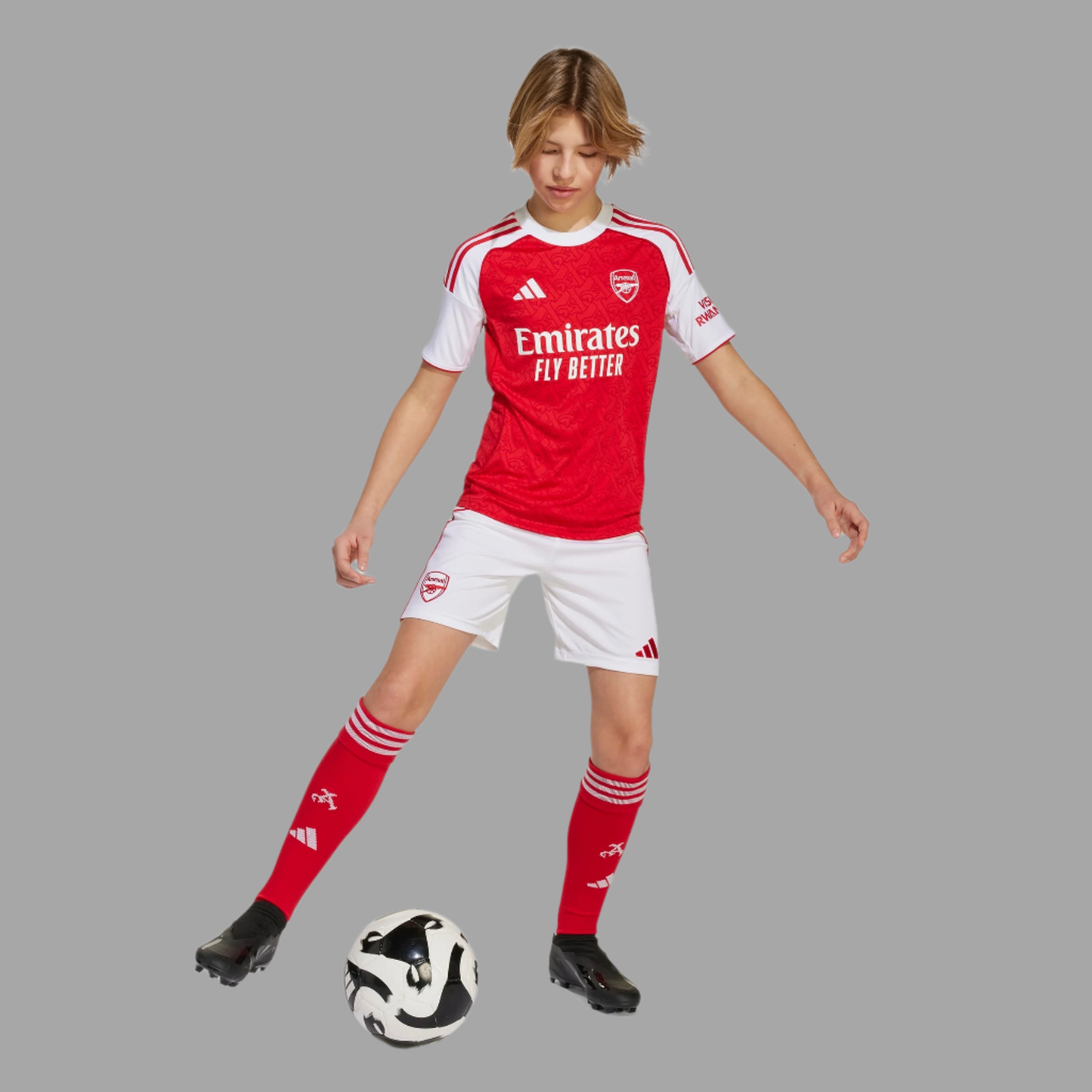 KIDS Full Kit Arsenal 2025/26 Home Jersey and Shorts