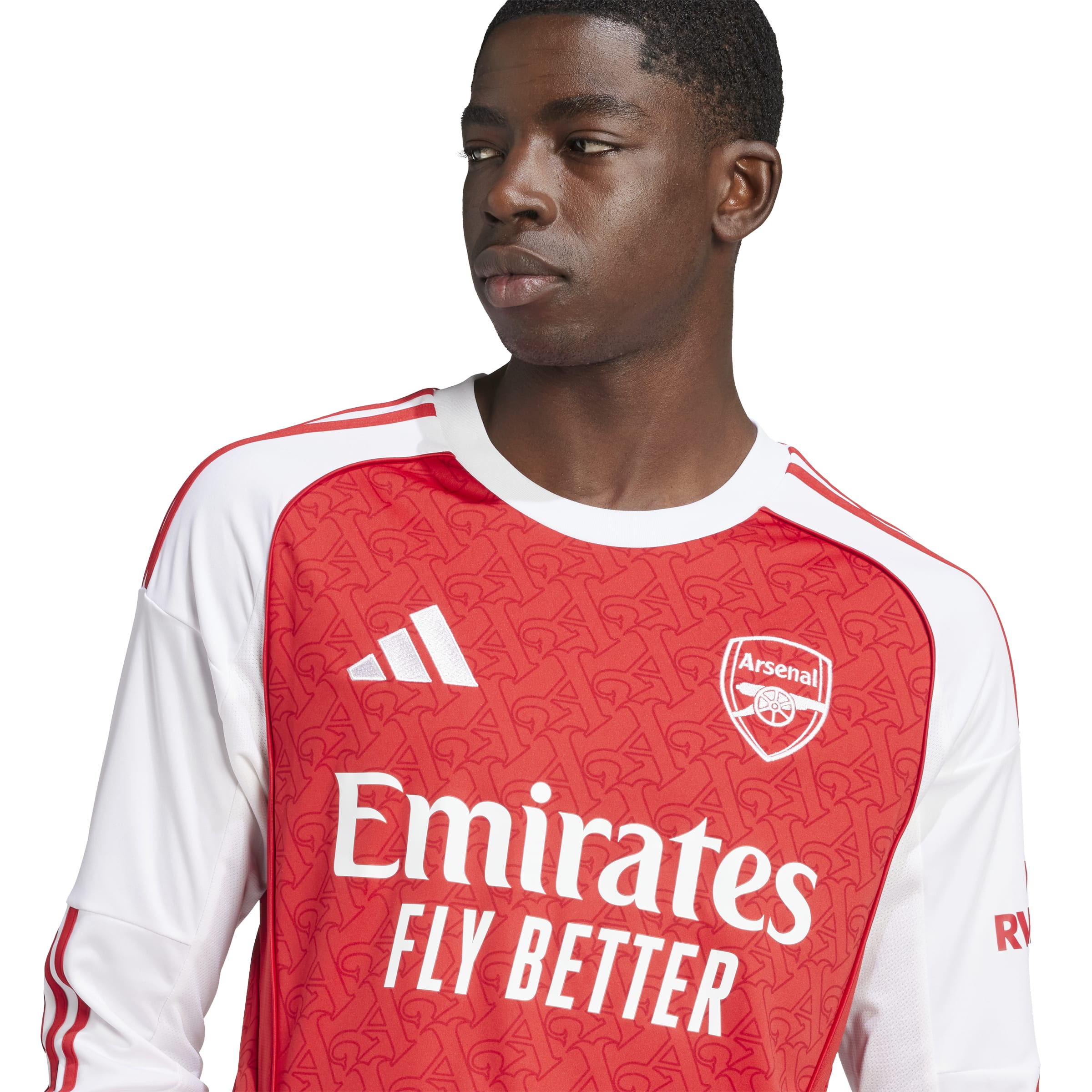 Arsenal 2025/26 Long Sleeve Straight Home Stadium Jersey