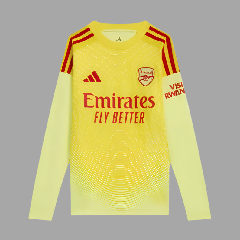 KIDS Arsenal 2025/26 Home Long Sleeve Goalkeeper Jersey