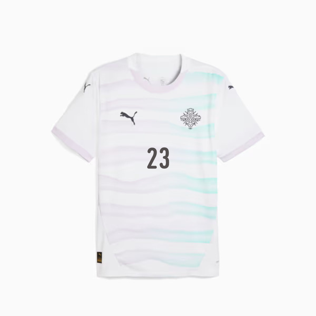 Iceland Away Stadium Straight Fit Shirt Jónsdóttir 23