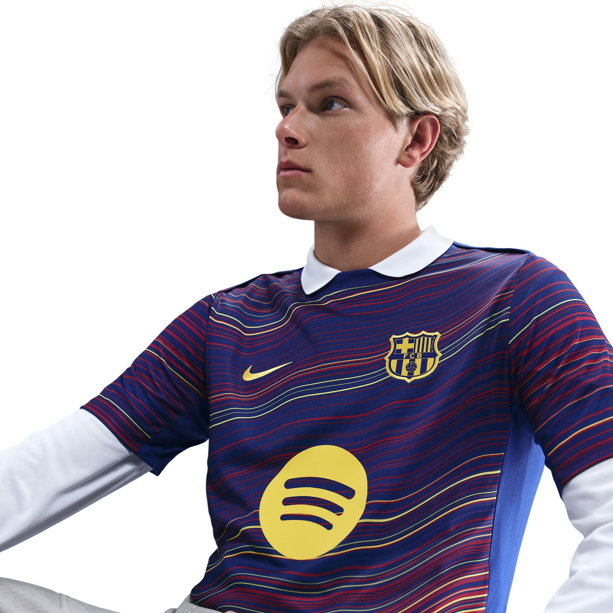 FC Barcelona Straight Fit Academy Pro Home Pre Match