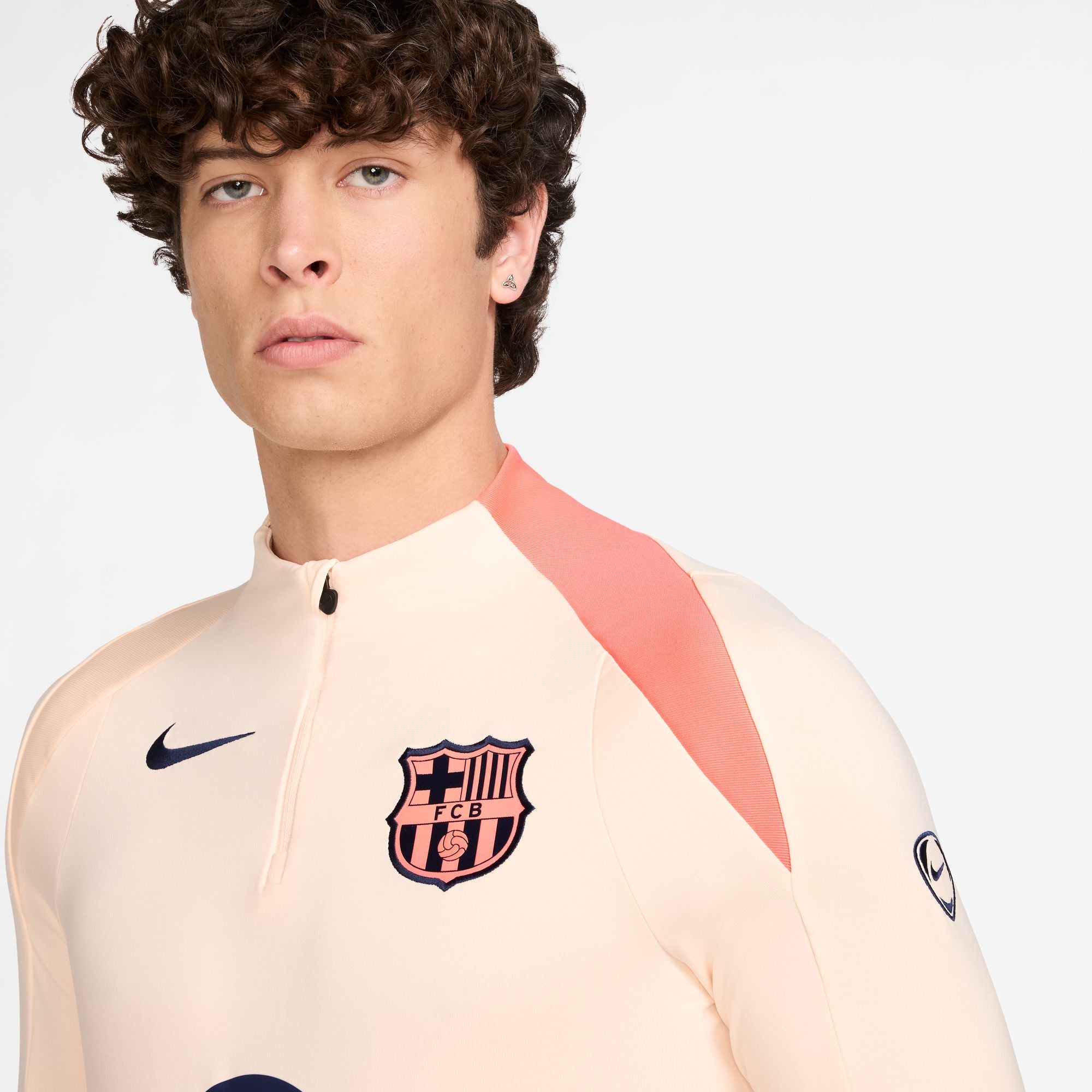 FC Barcelona Strike Third Straight Fit Nike Dri-FIT Total 90 Soccer Knit Drill Top