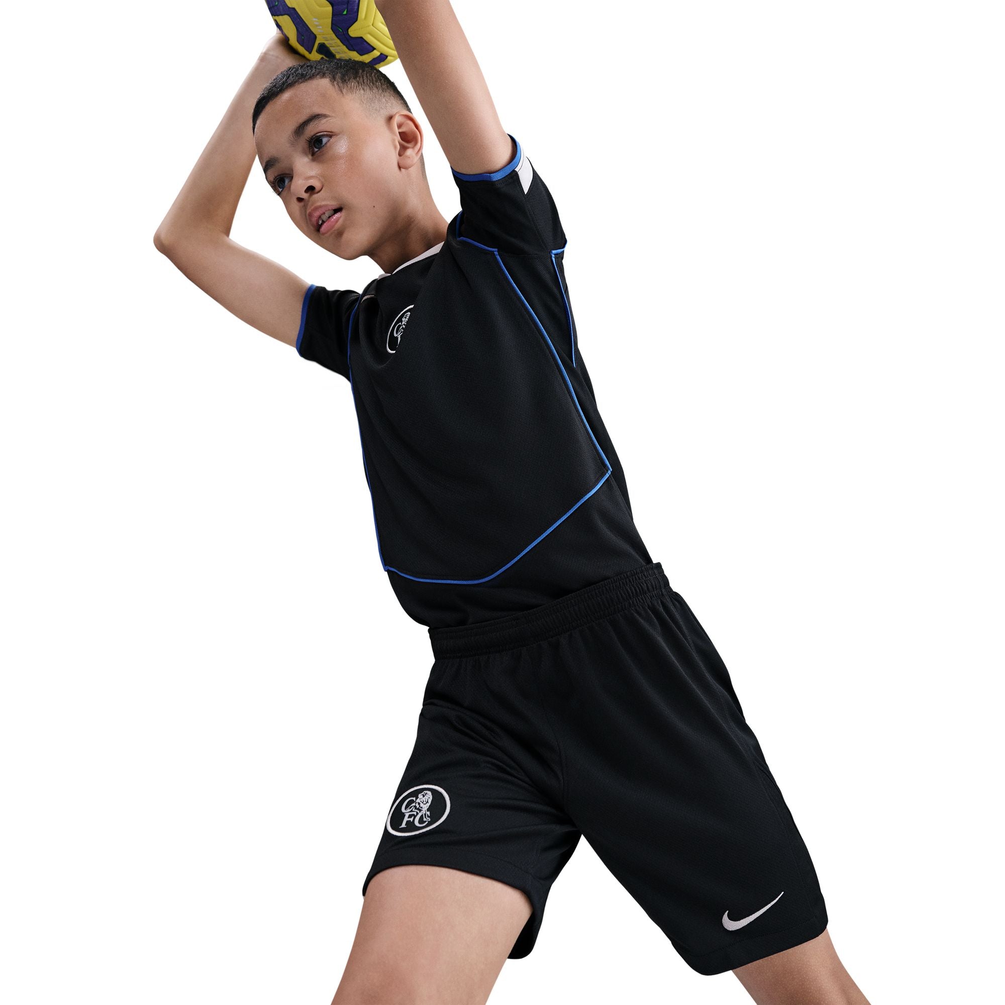 KIDS Chelsea FC 2025/26 Stadium Third Total 90 Soccer Replica Shorts