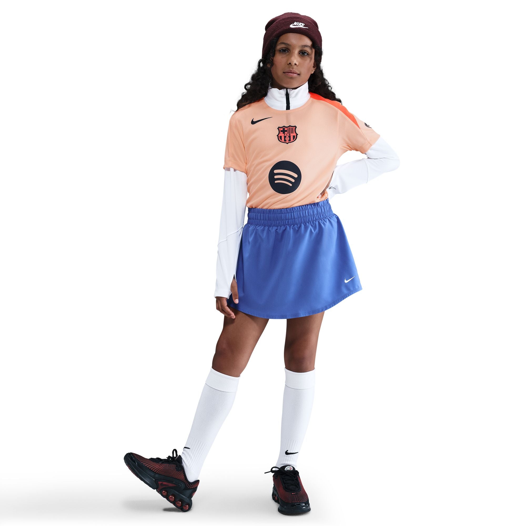 KIDS FC Barcelona Strike Third Nike Dri-FIT Total 90 Soccer Knit Top