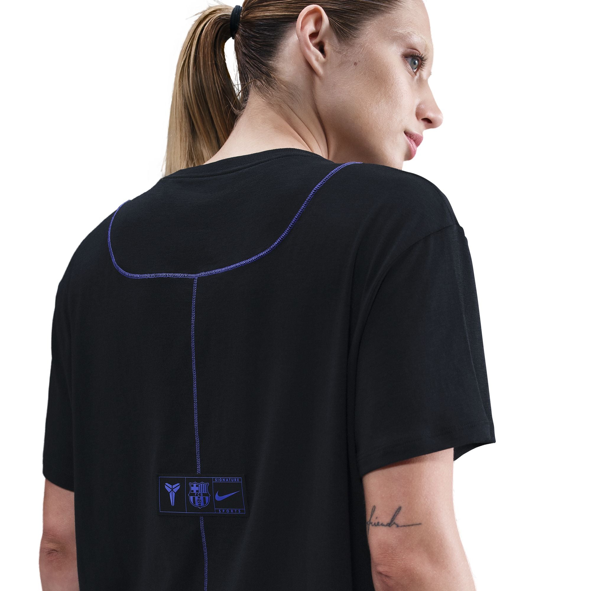 Kobe Bryant FC Barcelona One Relaxed Away Curved Fit Kobe Dri-FIT Soccer Short-Sleeve Top