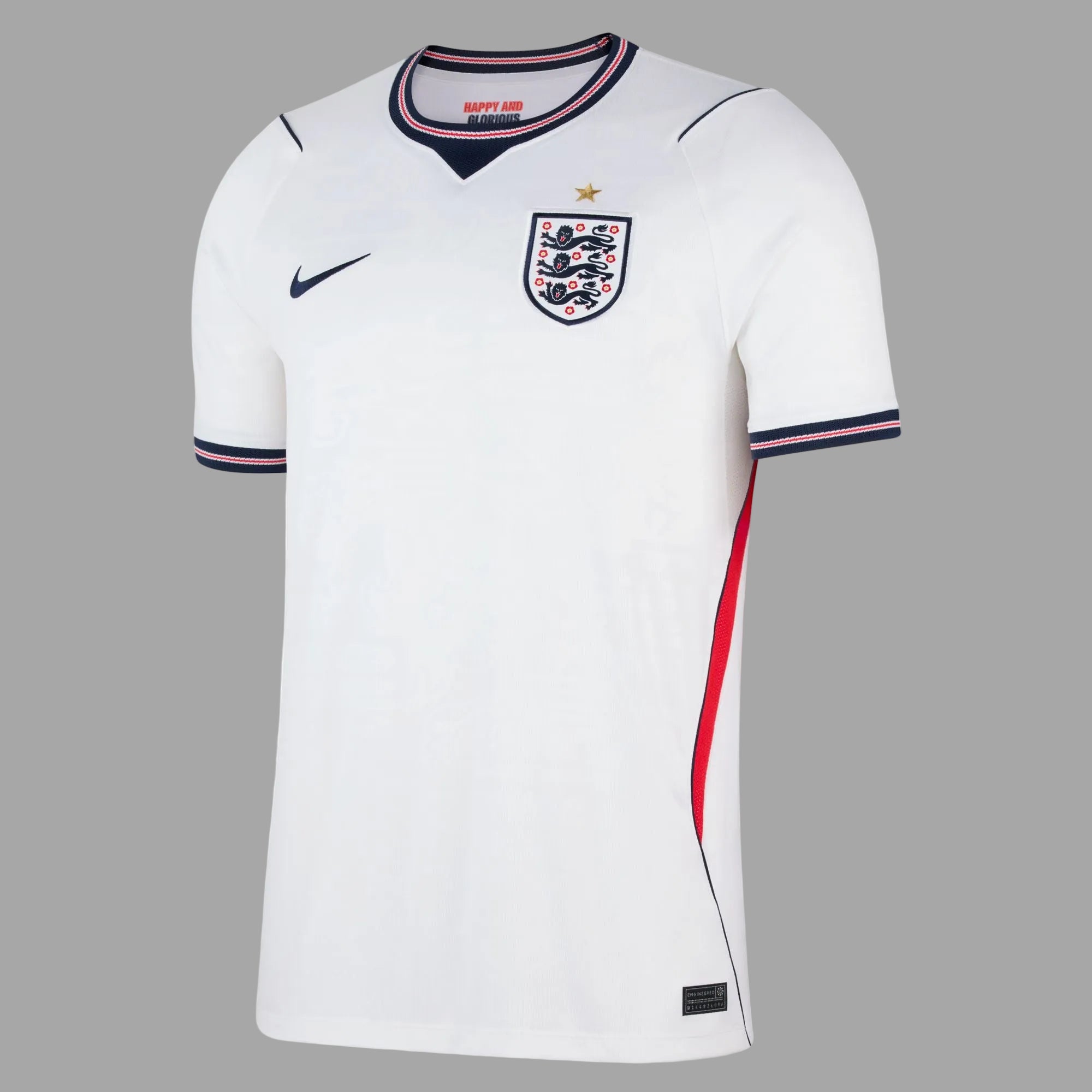 England Home Stadium Straight Fit Shirt Mens Fit Jersey