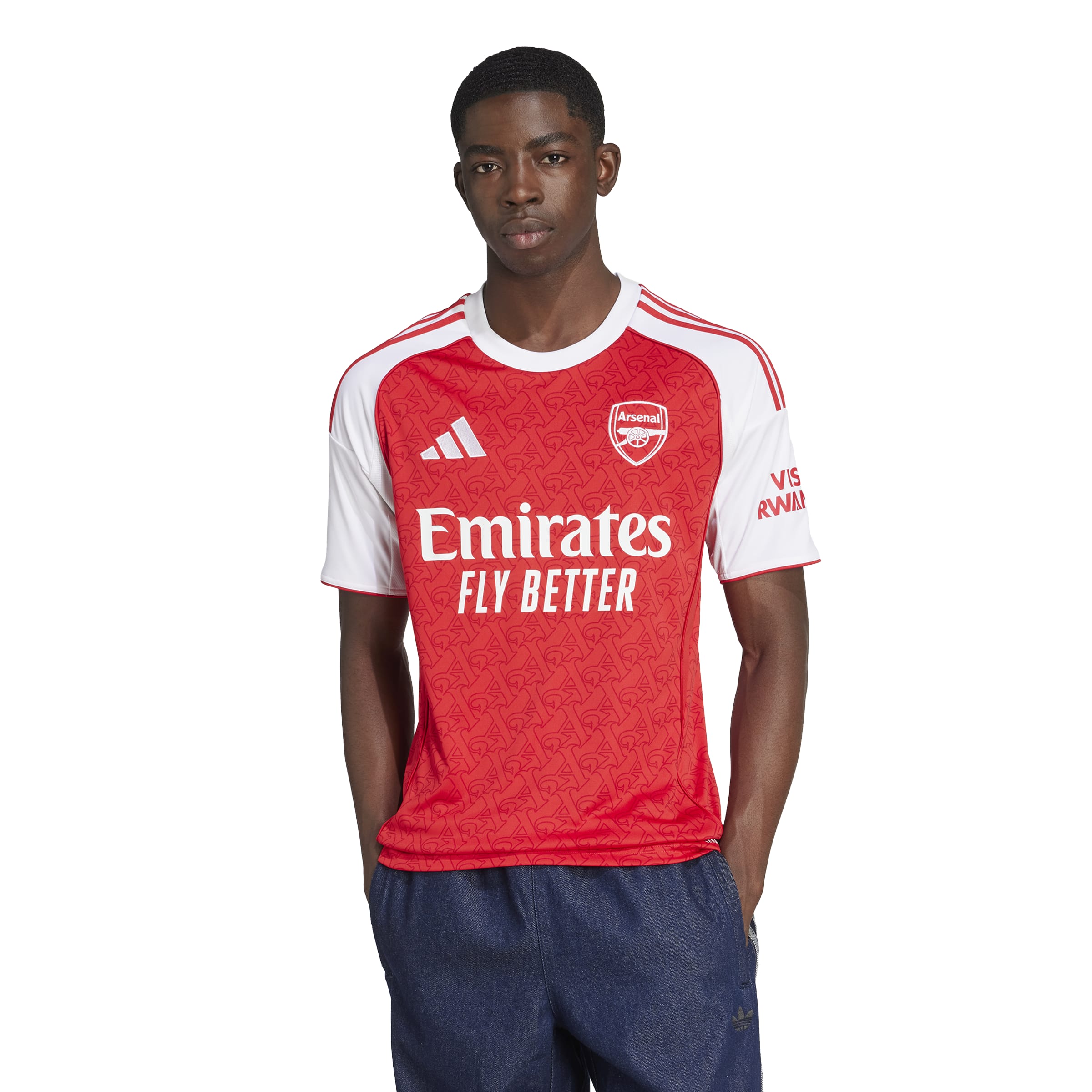 Arsenal 2025/26 Home Straight Fit Stadium Jersey