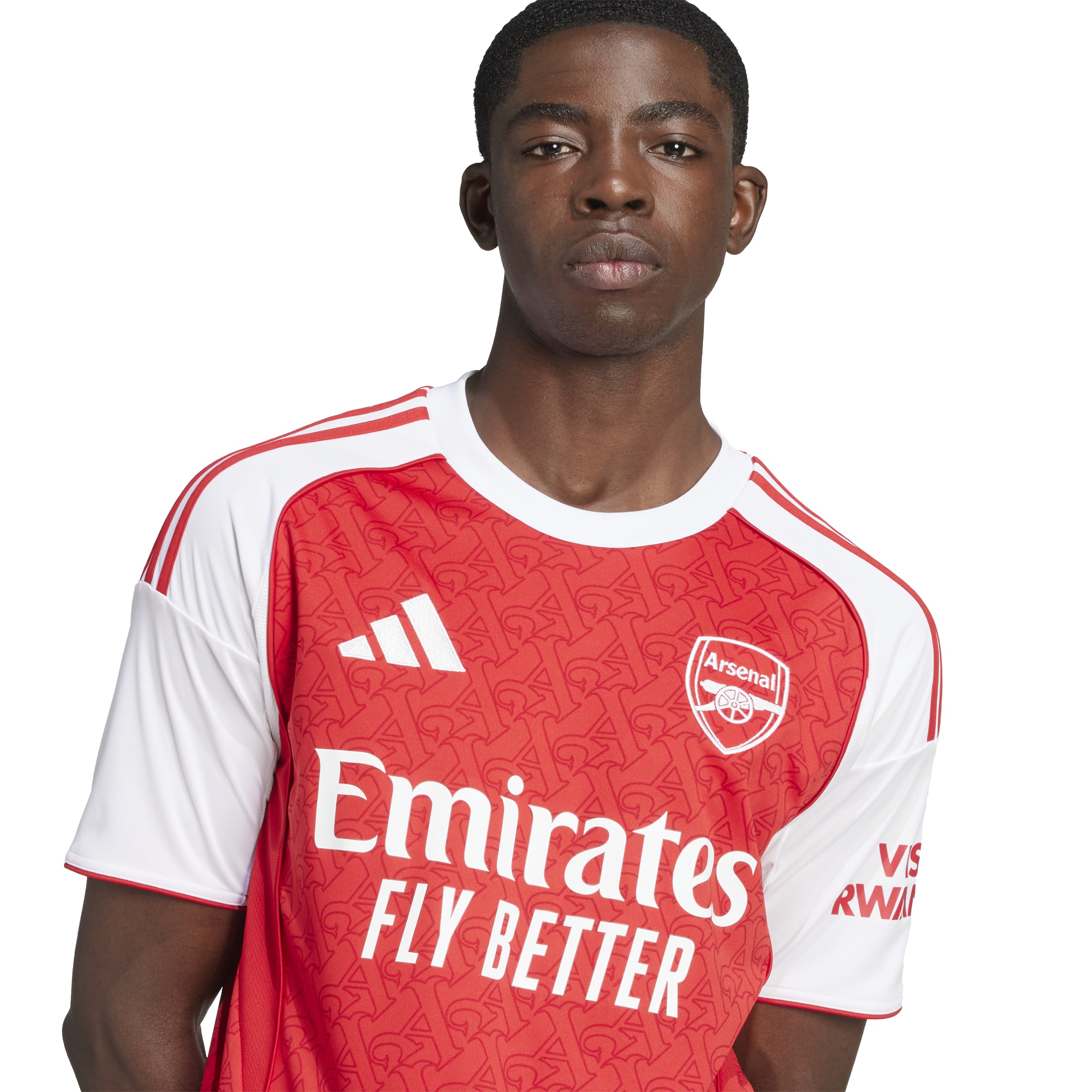 Arsenal 2025/26 Home Straight Fit Stadium Jersey