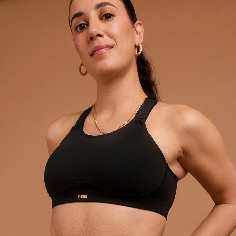 PEBE SPORTS BRA - BLACK
