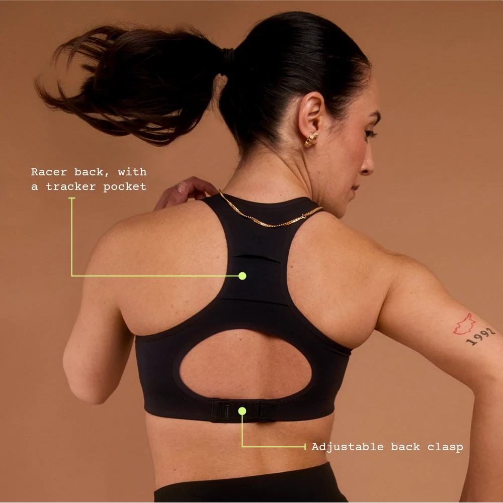 PEBE SPORTS BRA - BLACK